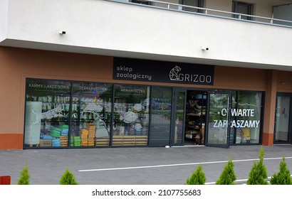 Kielce, Świętokrzyskie, Poland - 2021-06-16 - A Zoological Shop In Poland