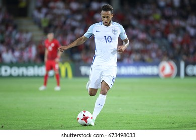 KIELCE, POLAND - JUNE 22, 2017: European Under-21 Championship Poland 2017, Poland - England O/p Lewis Baker