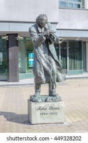 Kielce, Poland, March 13, 2016, Statue Of Miles Davis