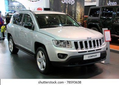 KIEV - MAY 26: Jeep Compass at yearly automotive-show "SIA 2011". May 26, 2011 in Kiev, Ukraine.
