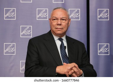 Kiev, Ukraine - 10.24.2007. Portrait Of Former US Secretary Of State Colin Powell At A Conference.