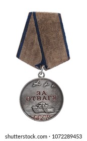 Kiev, Ukraine, 19 April 2018. Wintage World War 2 soviet medal of Honor.