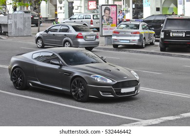 Kiev, Ukraine - April 27, 2014: Matt Aston Martin DBS Project Kahn On The Road