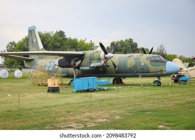 KIEV, UKRAINE - AUGUST 01, 2021: Ukrainian Air Force Antonov An-26 displayed at Oleg Antonov State Aviation Museum - Shutterstock ID 2098483792