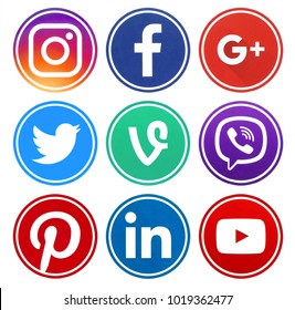 Logos social network 2019 Social