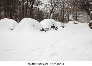 KIEV, Ukraine: Due To The Large Amount Of Snowfall, Traffic Is Partially Hampered. Rainfall Is Breaking Historical Records Again.