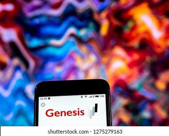 KIEV, UKRAINE - Jan 5, 2019: Genesis HealthCare Care Of Residents Company Logo Seen Displayed On Smart Phone