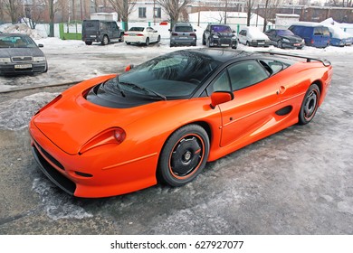 jaguar xj220 orange