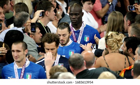 Kiev, UKRAINE - July 1, 2012: 
Italian Players Disappointed 
During The UEFA Euro 2012 Final Match 
SPAIN V ITALY NSK Olimpiejsky Stadium. 
