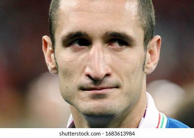 Kiev, UKRAINE - July 1, 2012: 
Giorgio Chiellini Disappointed 
During The UEFA Euro 2012 Final Match 
SPAIN V ITALY NSK Olimpiejsky Stadium. 
