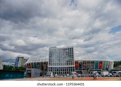 KIEV, UKRAINE - JULY 5, 2017:  Olimpiyskiy National Sports Complex 