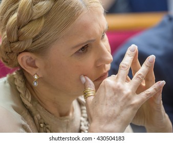 KIEV, UKRAINE - Jun 02, 2016: Peoples Deputy Of Ukraine Yulia Timoshenko During The Session Of The Verkhovna Rada Of Ukraine