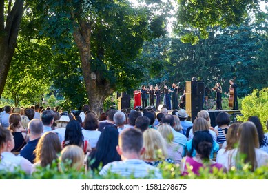 Kiev, Ukraine - June 20, 2019: Classical Concert In The Open Air In The Botanical Garden