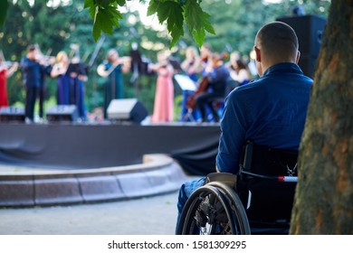 Kiev, Ukraine - June 20, 2019: Classical Concert In The Open Air In The Botanical Garden