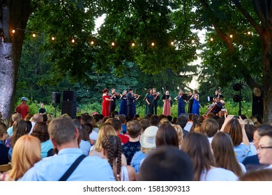 Kiev, Ukraine - June 20, 2019: Classical Concert In The Open Air In The Botanical Garden