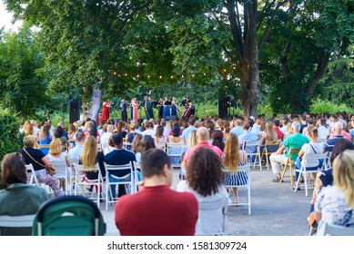 Kiev, Ukraine - June 20, 2019: Classical Concert In The Open Air In The Botanical Garden