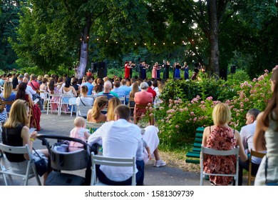 Kiev, Ukraine - June 20, 2019: Classical Concert In The Open Air In The Botanical Garden