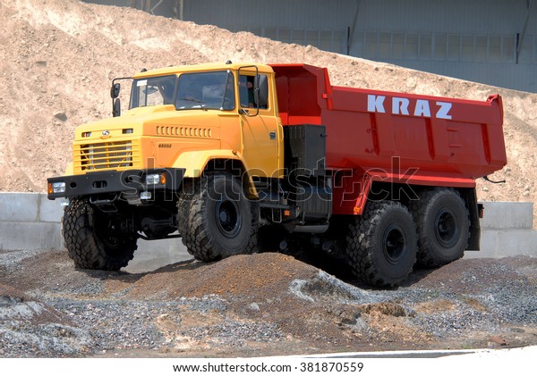 Kiev, Ukraine - June 28, 2007. Heavy dump truck\
all-terrain off-road\
moves