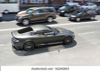 Kiev, Ukraine - May 12, 2012: Matt Aston Martin DBS Project Kahn In Motion