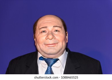 KIEV, UKRAINE - MAY 7, 2018:  Yevgeny Pavlovich Leonov, A Famous Russian And Soviet Actor Who Played Main Parts In Several Of The Most Famous Soviet Films, Wax Museum In Kiev.