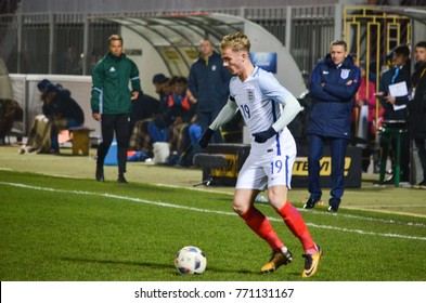 KIEV, UKRAINE - November 10: James Maddison During The Qualifying Match Of The European Youth Championship 2019 Between Ukraine U21 0-2 England U21, 2017, Ukraine