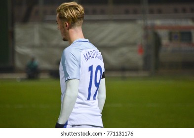 KIEV, UKRAINE - November 10: James Maddison During The Qualifying Match Of The European Youth Championship 2019 Between Ukraine U21 0-2 England U21, 2017, Ukraine