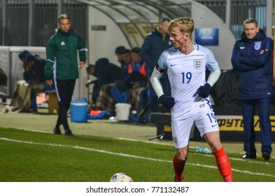 KIEV, UKRAINE - November 10: James Maddison During The Qualifying Match Of The European Youth Championship 2019 Between Ukraine U21 0-2 England U21, 2017, Ukraine