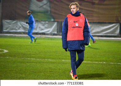 KIEV, UKRAINE - November 10: James Maddison During The Qualifying Match Of The European Youth Championship 2019 Between Ukraine U21 0-2 England U21, 2017, Ukraine