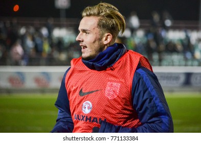 KIEV, UKRAINE - November 10: James Maddison During The Qualifying Match Of The European Youth Championship 2019 Between Ukraine U21 0-2 England U21, 2017, Ukraine