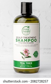 KIEV, UKRAINE - November 29, 2021:
Petal Fresh, Scalp Shampoo, Tea Tree