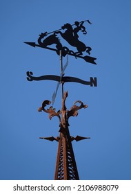 Kiev, Ukraine October 26, 2021: Weather Vane 