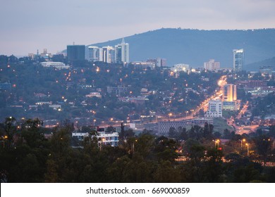 Kigali City Dusk