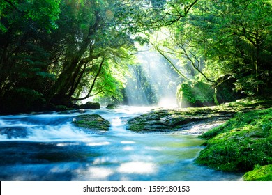 Kikuchi Valley in early summer. - Powered by Shutterstock