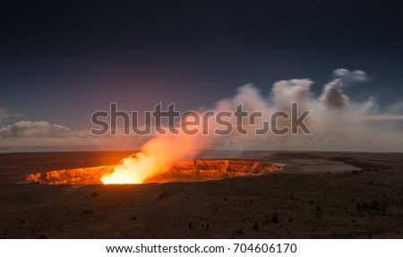 Kilauea Volcano on Big Island, Hawaii