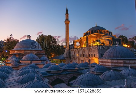 Kilic Ali Pasa Mosque at Tophane district. Kilic Ali Pasa Mosque was built at Ottoman period in Istanbul, Turkey