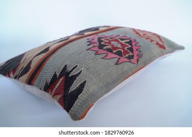 Kilim Cushion, Vintage From Turkey. Pillow 