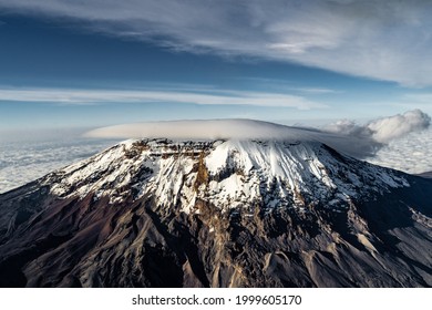 Kilimanjaro Mountain Aerial View during scenic flight - Shutterstock ID 1999605170