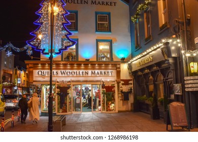 Killarney Town Centre At Christmas, Killarney, Ireland, Dec 2018