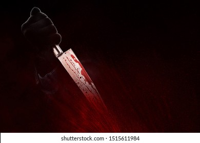 Killer With A Bloody Knife