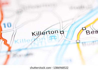 Killerton. United Kingdom On A Geography Map