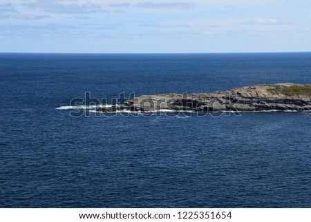 Killick Coast seascape, the tip of the Beamer Rock near Flatrock, Avalon Peninsula Newfoundland Canada