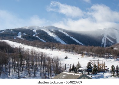 Killington Vermont Ski Mountain Winter Landscape