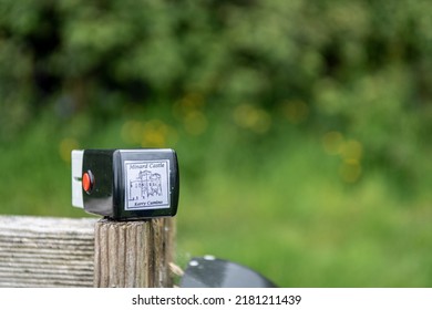 Kilmurry, Ireland - May 5 2022; Passport Stamp For Kerry Camino Long Distance Footpath At Minard Castle