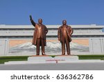 Kim Il Sung and Kim Jong Il - Pyongyang, North Korea