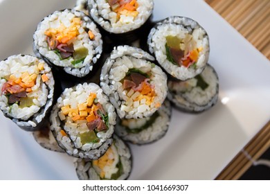 Close Kimbap Korean Food Stock Photo (Edit Now) 1682490091