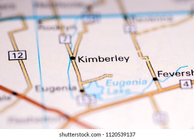 Kimberley. Canada On A Map