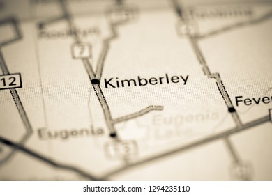 Kimberley. Canada On A Map