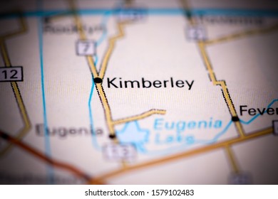 Kimberley. Canada On A Map