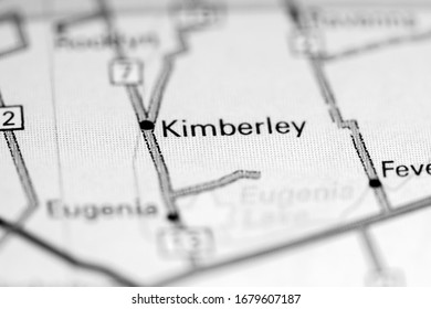 Kimberley. Canada On A Map