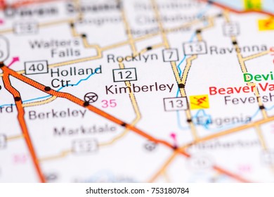 Kimberley. Canada On A Map.